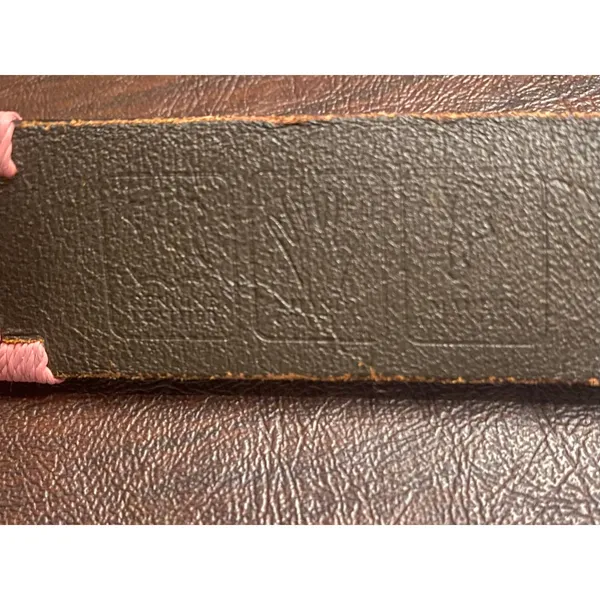 Pampeano Dulce Argentine Leather Woven Belt Pink Navy Cream Brown XL 38"-44" - Image 10