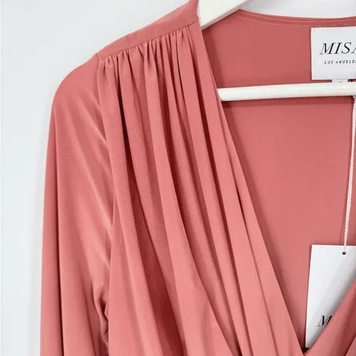 NWT Misa Los Angeles Pink Twist Front‎ Maxi Dress Small Wedding Guest - Image 4