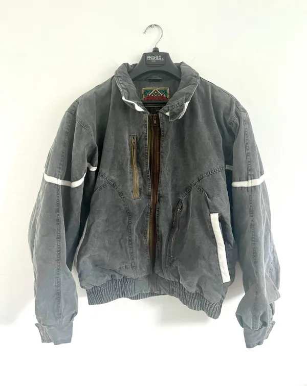 Anchor Blue Bomber Jacket - Image 3