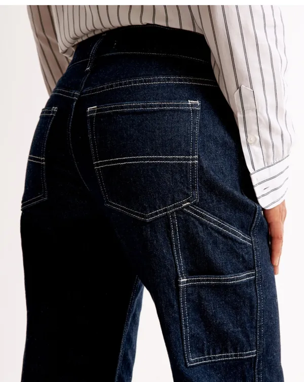 Abercrombie Baggy Low Rise Jeans - Image 4