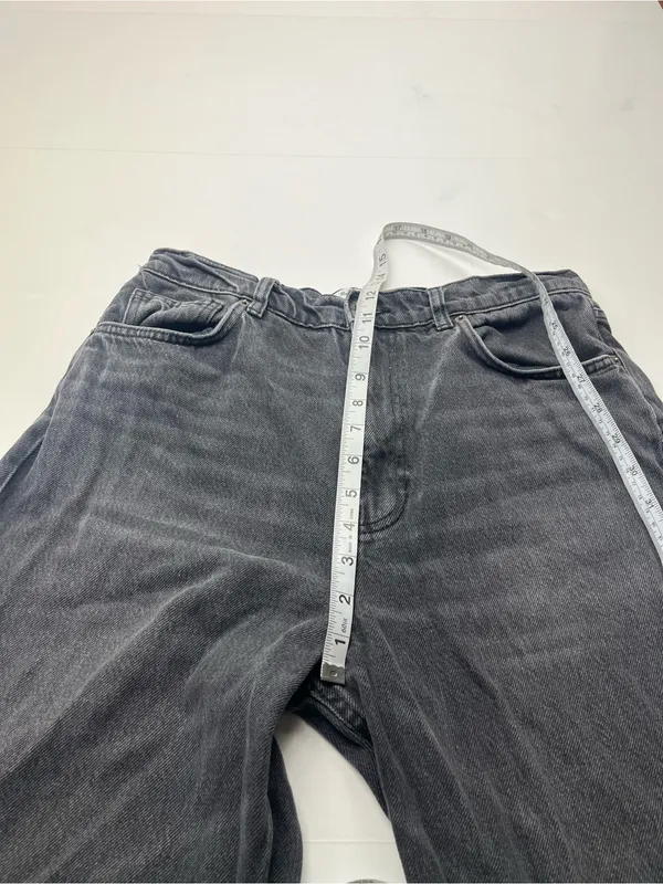 Reformation Jeans Cary High Rise Slouchy Wide Leg Jean Womens 29 Faded Black - Image 8