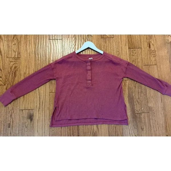 SO mauze cozy thermal waffle knit Henley xs - Image 7