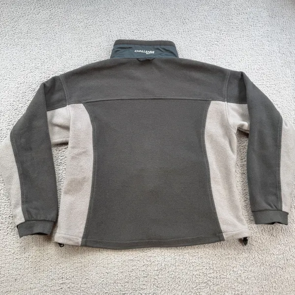 Columbia Challenge Series Womens Grey Colorblock Full Zip Fleece Jacket Large - Image 2