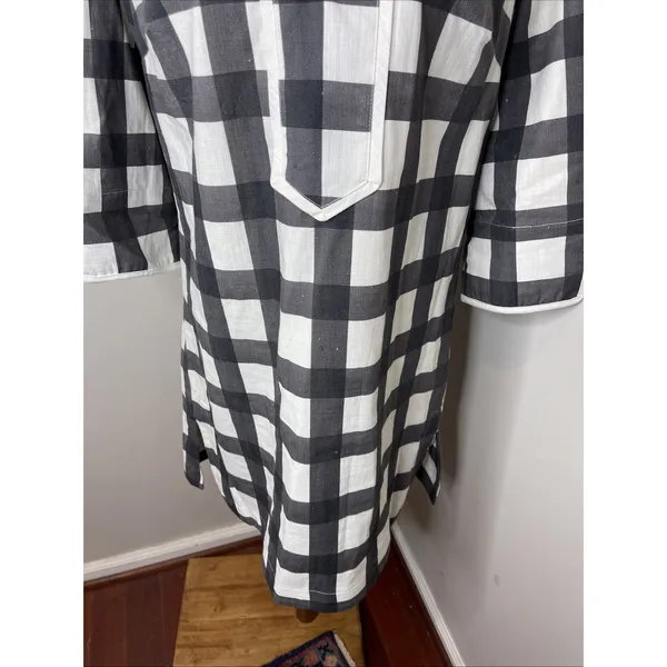 Brooke Wright Designs Talley Shift Dress in Black Check Medium M - Image 7