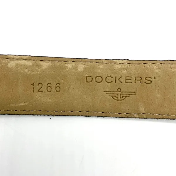 Dockers Womens‎ M Colorblock Belt Western Brown Red Black Leather Brass - Image 6