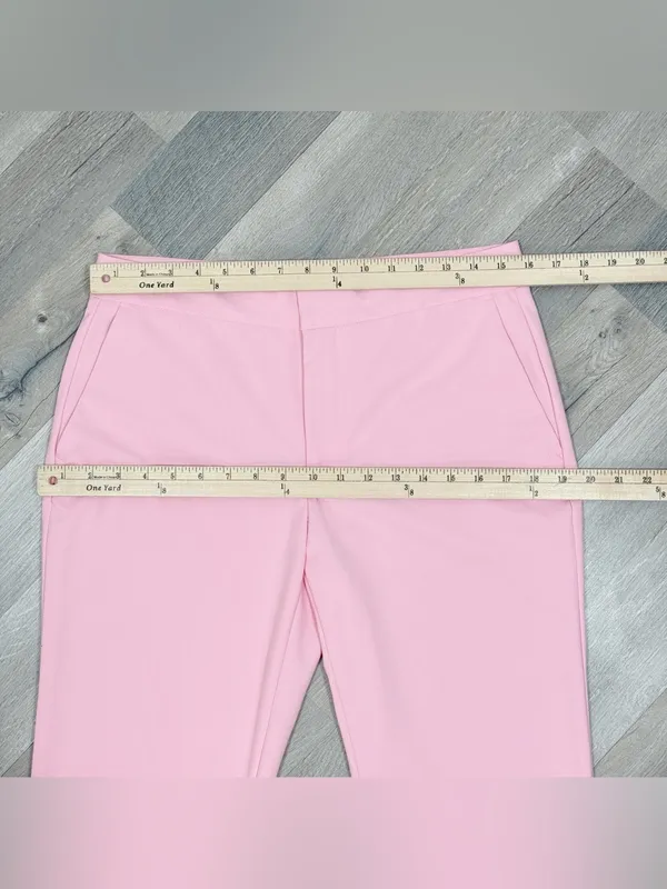 Zara Mid Rise Crop Ankle Trouser Dress Pants Pink Size 6 Office Career Chino - Image 10