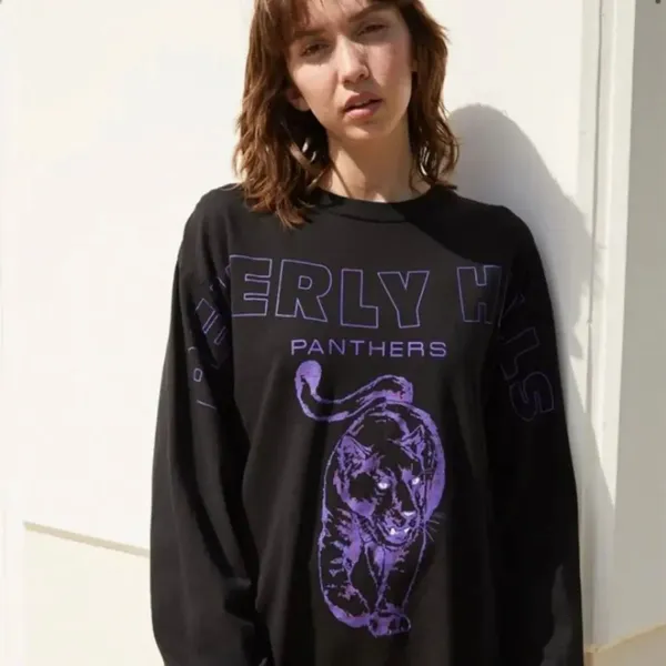 Brandy Melville Beverly Hills Panthers Graphic Long Sleeve - Image 2