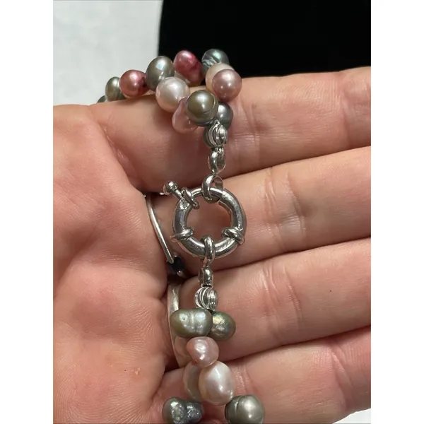 Source Unknown 2 Strand Fresh Water Pearl Necklace Pastels 18” Spring Easter - Image 4