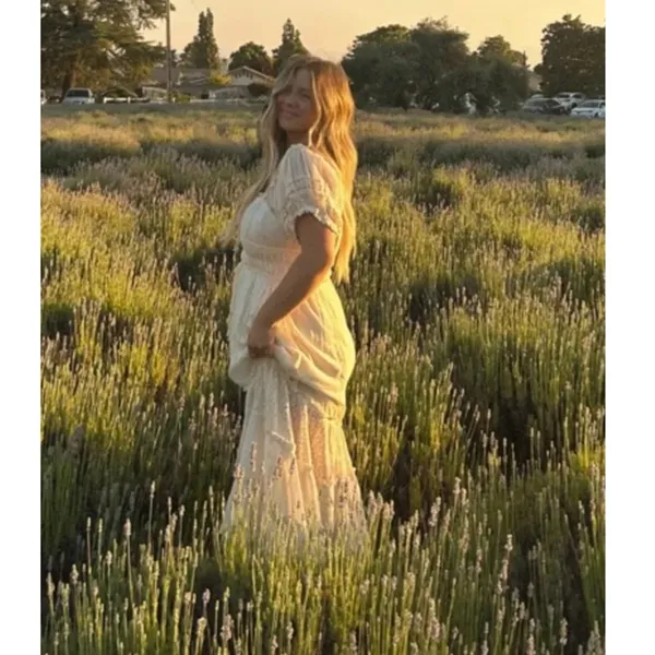 NEW Free People Falling Sun Puff Sleeve Midi Dress Size XS - Image 4