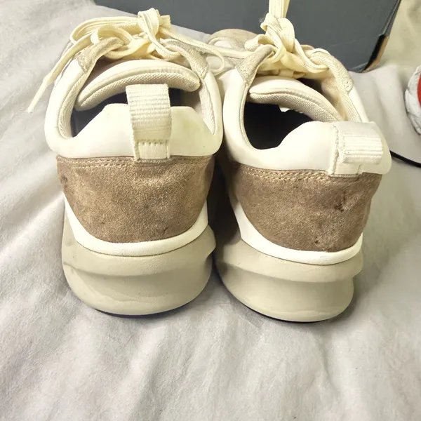 Tory Burch Good Luck Trainer White/New Ivory/Cerbiatto Sneakers Women US 9.5 - Image 3