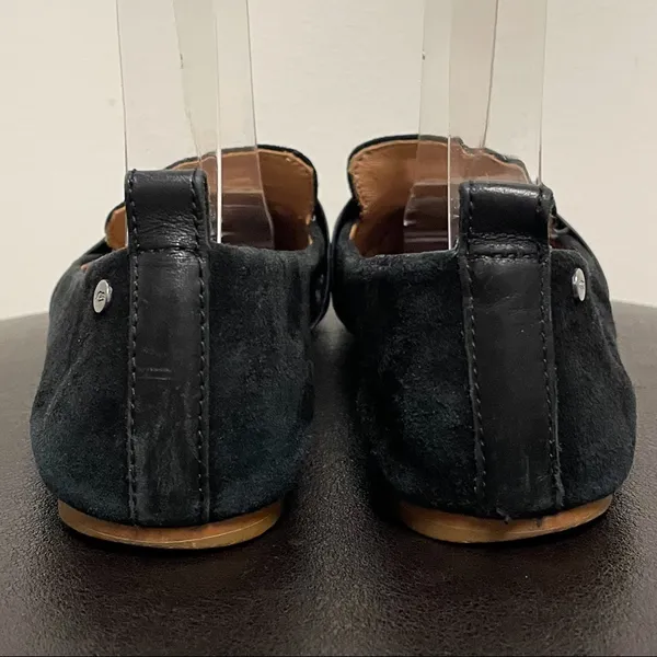 Ugg Black Jonette Suede Leather Flats 6 Almond Toe *No Box* - Image 6