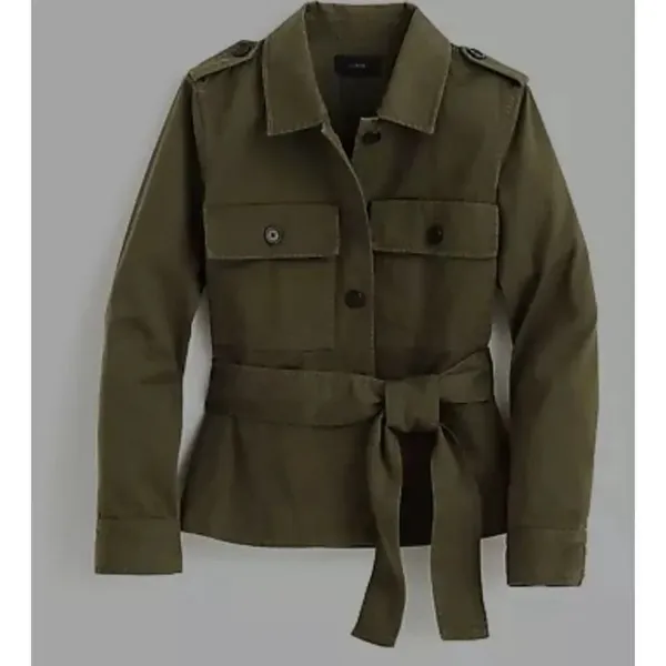 ✨J.Crew Green Cropped Fatigue Utility Sz Small Jacket✨ - Image 5