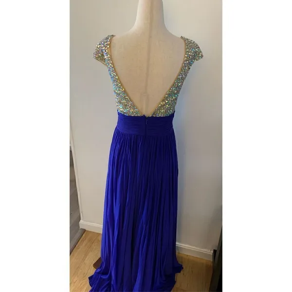 Prom dress blue long blue dress prom or fancy dress up event size 6 - Image 5
