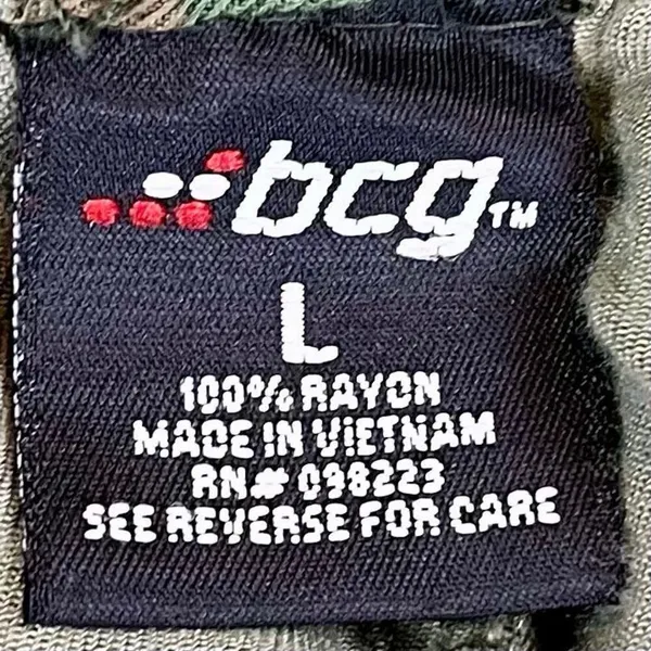 BCG Green Camouflage Utility Joggers Large - Image 3