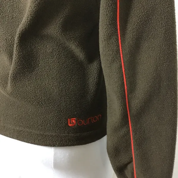 Burton Sweatshirt Size M Women's Zipp Up Fleece Brown Vintage Jacket Outdoor - Image 7