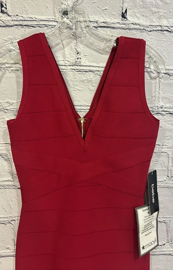 NWT Women's Double V Mini Bandage Dress Size XS. - Image 4