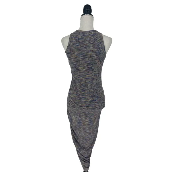 Veronica Beard‎ Haylee Rib-Knit Ruched Midi-Dress Multicolored - Image 9