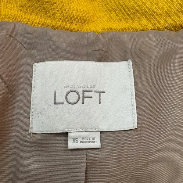 Loft Cropped Swing‎ Peacoat Double Breasted Bright Yellow Twee Fair Size XS - Image 6
