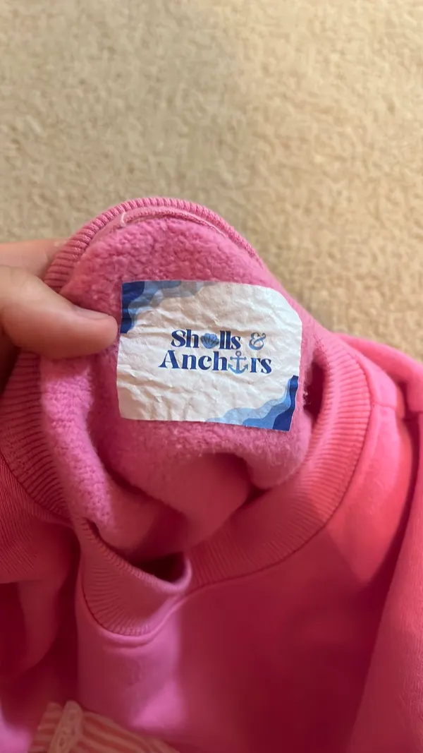 Pink Sweatshirt With Fish On It - Image 2