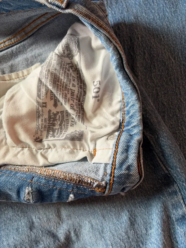 Levi’s Jeans 501 Button Fly Straight Leg - Image 4