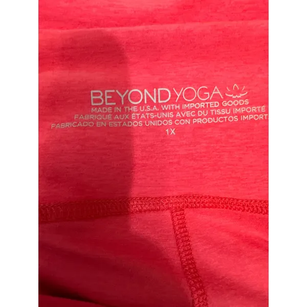 Beyond Yoga Spacedye High Waisted Leggings Pink Heather Plus Size 1X - Image 6
