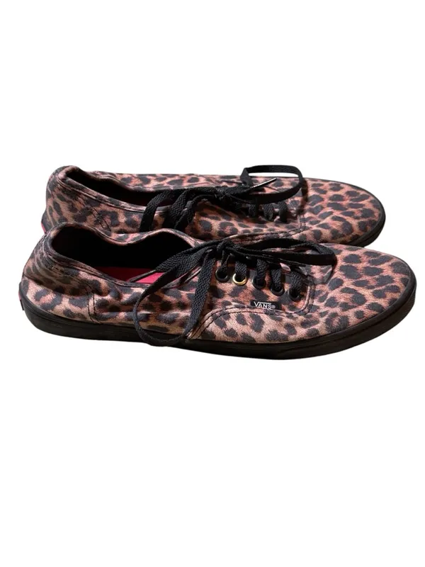 Vans Unisex Animal Print Lace Up Shoes Men 7 Women 8.5 - Image 2