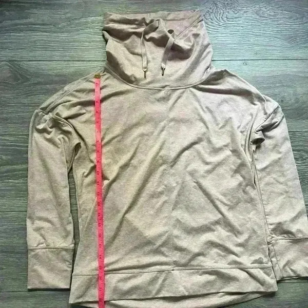 Apana Funnel Neck Long Sleeve Soft Pink Sweatshirt Lounge Comfy Active Size S - Image 3
