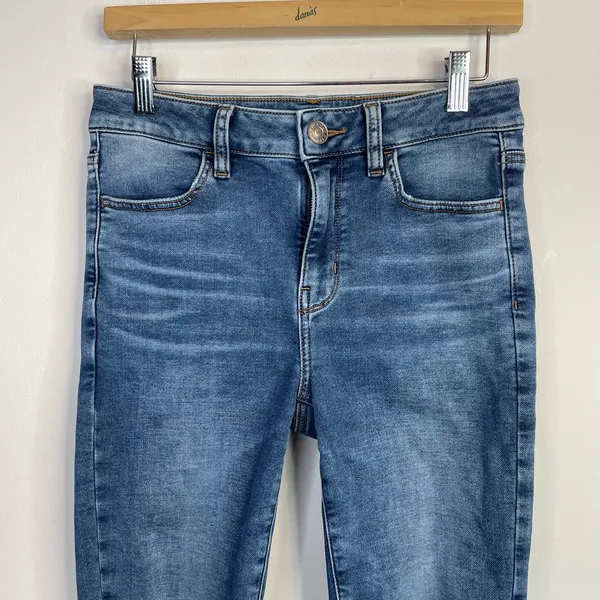 American Eagle Hi Rise Jeggings Distressed Thrashed Skinny Ankle Jeans womens 8 - Image 2