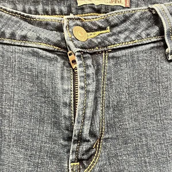 Levis 545 Low Boot Cut Jeans Womens 12 Medium Dark Wash Blue Stretch Denim Y2K‎ - Image 2