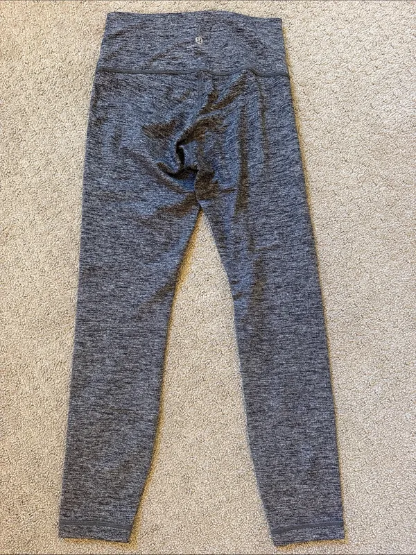 Lululemon Heather Gray High Rise Soft Active Leggings - Image 2