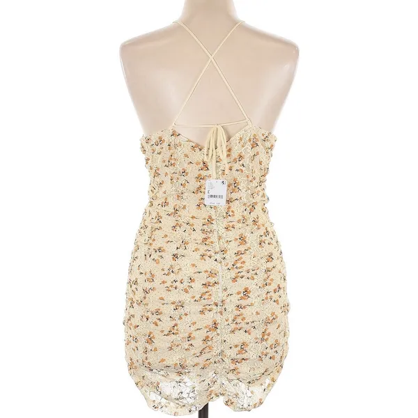 Free People Intimately Pucker Up NWT Bodycon Halter Straps Tie Dress $78 Retail - Image 3