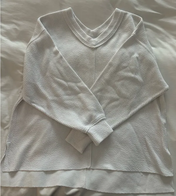 Aerie Textured Pullover Sweatshirt - Image 2