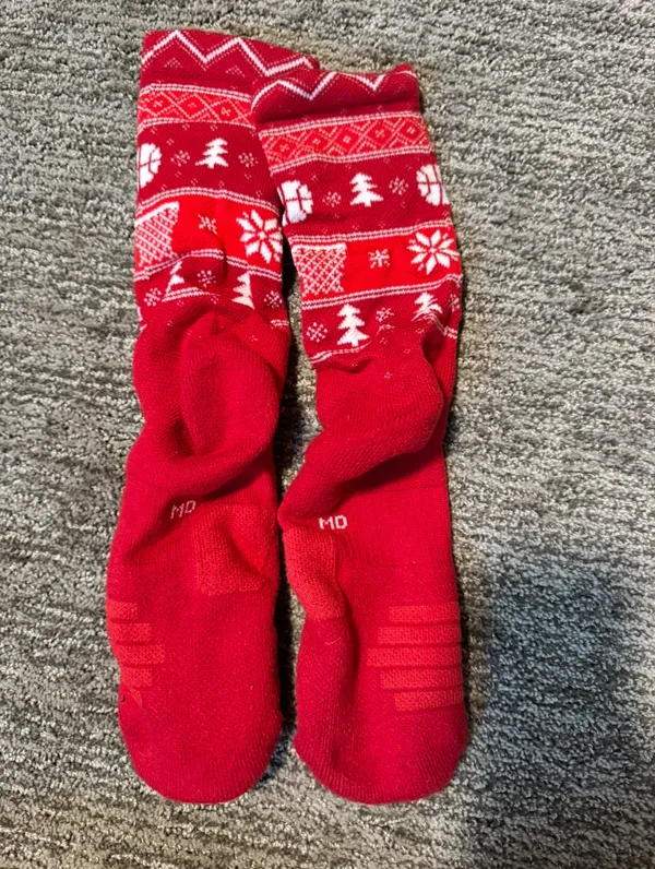 NIKE Christmas Socks Elite Size Medium  - Image 2