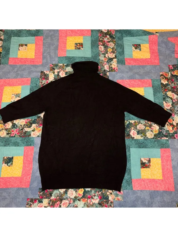 ZARA Girls Large Black Turtleneck Sweater Size L - Image 4