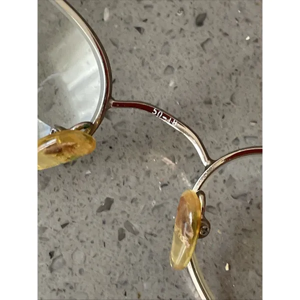 Marchon Super Flex Eyeglasses Frames ONLY Gold Flex Italy 50-18-130 oval - Image 11