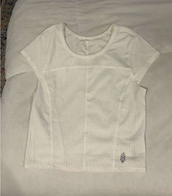Free People White cropped Athletic Top - Image 2