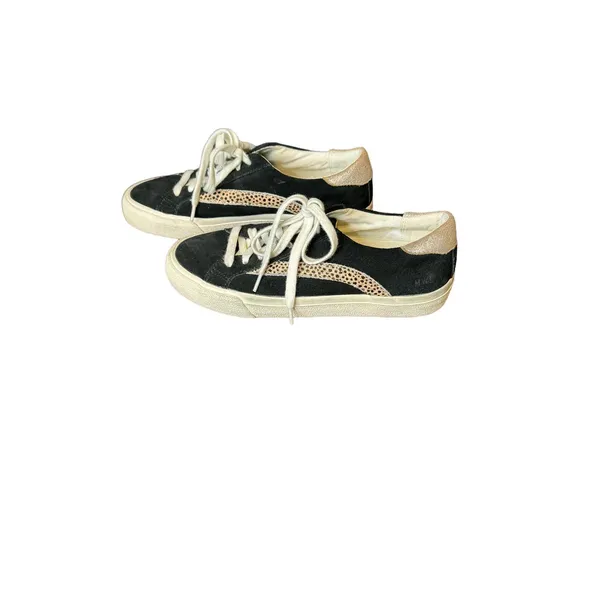 Madewell Women Shoes Sidewalk Low Top‎ Animal Print Leather Sneakers AA177 Sz.6 - Image 5