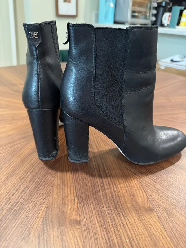 Sam Edelman Black Leather Boots Size 8 - Image 2