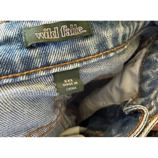 Women's Wild Fable Denim Midi Cargo Skirt Medium‎ Denim Wash Size XXS - Image 7