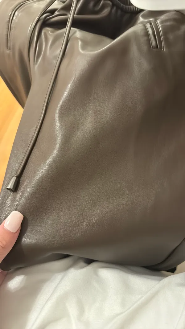 Anthropologie Leather Pants - Image 4