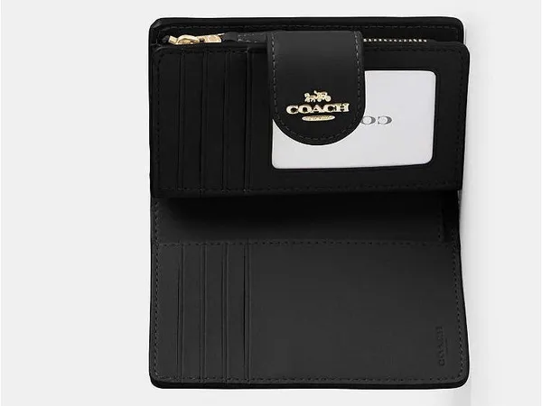 COACH Medium Corner Zip Wallet in Brown Signature - Image 3