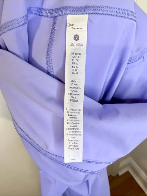 CRZ Yoga Lilac High Rise Leggings S 25” NWOT - Image 8