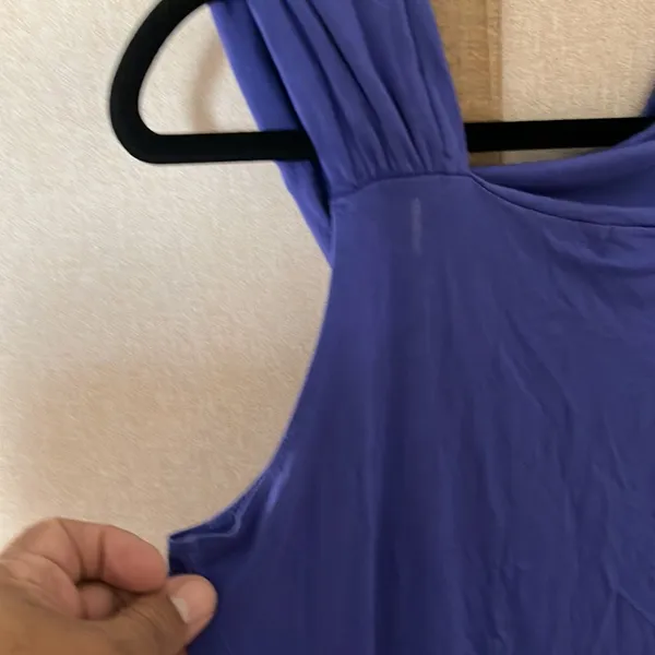 FINAL MARKDOWN August silk Elegant Purple Sleeveless Top xl - Image 5