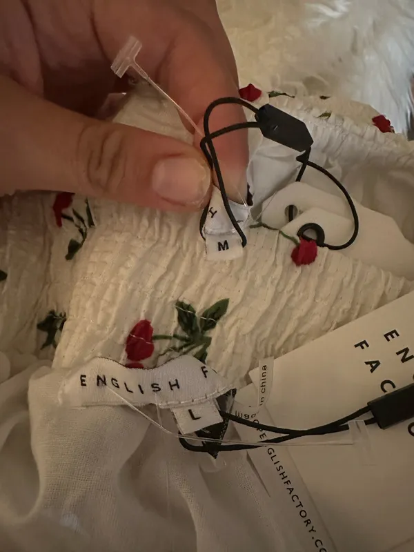 English Factory Cherry Print Skirt And Top Set - Image 11