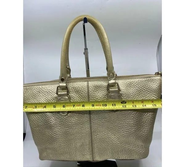COLE HAAN Tote Bag Gold Customized w Graffiti - Image 8