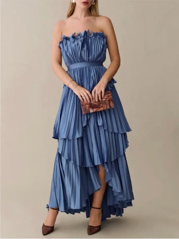 AMUR Janey Gown Blue Size 0 - Image 5