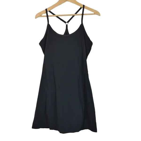 Outdoor Voices Exercise Dress Womens M Black Built In Shorts Pockets Athletic - Image 6