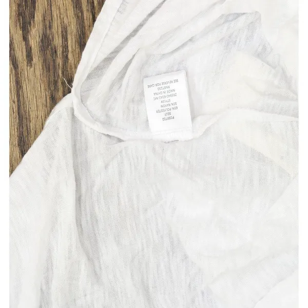NWT Almost Famous Juniors Sleeveless Utility Tunic Shirt top White L - Image 6