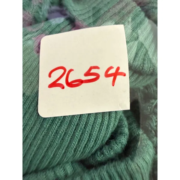 We The Free Free People Teal Green Waffle Knit Thermal Exposed‎ Seam Top Small - Image 8