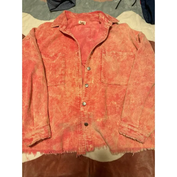 POL neon pink button top - Image 2